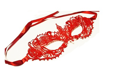 Ажурная маска красная Кэролин