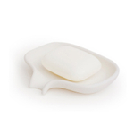 Мыльница с носиком для слива белая