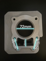 поршневая (цпг) 172FMM 250 кубов 2 клапана (72мм, тефлон)