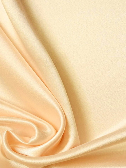 Атлас, персик, плотный, глянцевый Розетта