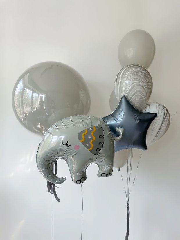 "Январское утро" (набор из 8 шаров) №2204