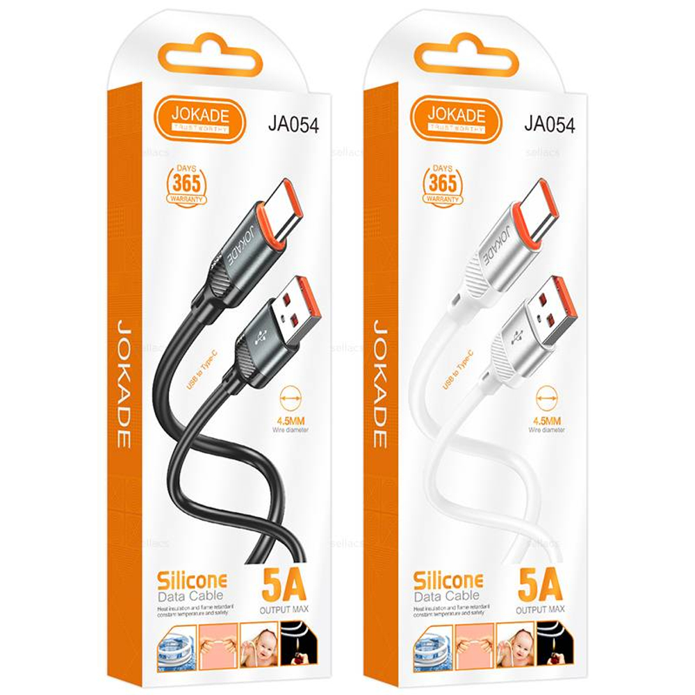 JOKADE JA054, кабель для зарядки и передачи данных на устройства Type-C