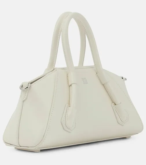 Кожаная сумка через плечо Givenchy Antigona Stretch Mini белый