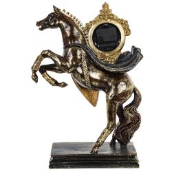 GAEM Фигурка декоративная "Лошадь" с часами D8см, (AAx1 н/п), L31,5 W14 H45,5 см