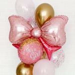 G Шар фигура Бант розовый 43"/ 108 см (БГ-44)