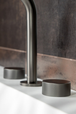 Смеситель на столешницу STICK SPIRALE на 3 отв. Gun Metal