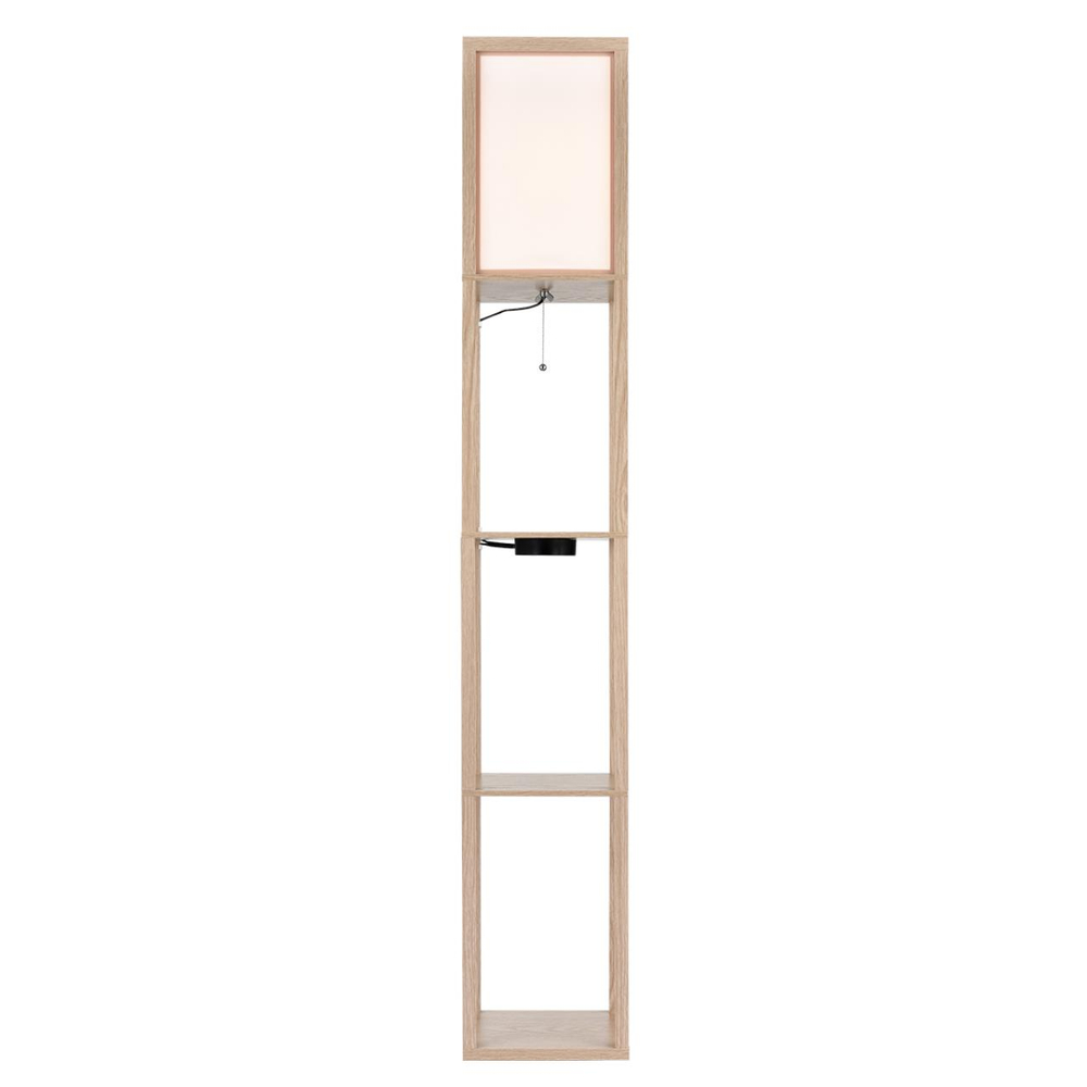 8091/1F COMFI LN26 459 дерево/белый, дерево/текстиль Торшер Е27 1*60W 220V PRACTIC
