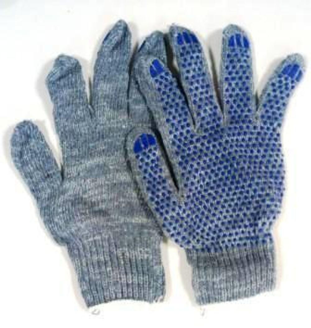 3600. Перчатки х/б 7,5 класс УГОЛЕК-ЛЮКС с ПВХ 1/10200