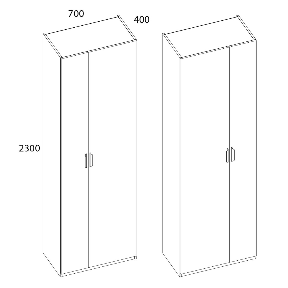 MODERN, Шкаф 2D/70 Z. Цвет ПЕРСИДСКИЙ ЖЕМЧУГ