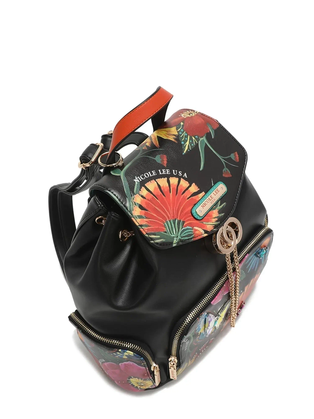 Рюкзак NICKOLE LEE 16766 BUTTER FLOWER BLACK