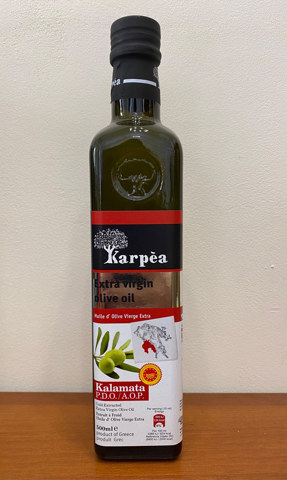 Оливковое масло Karpea KALAMATA DOP Extra Virgin 0.5 л, Греция