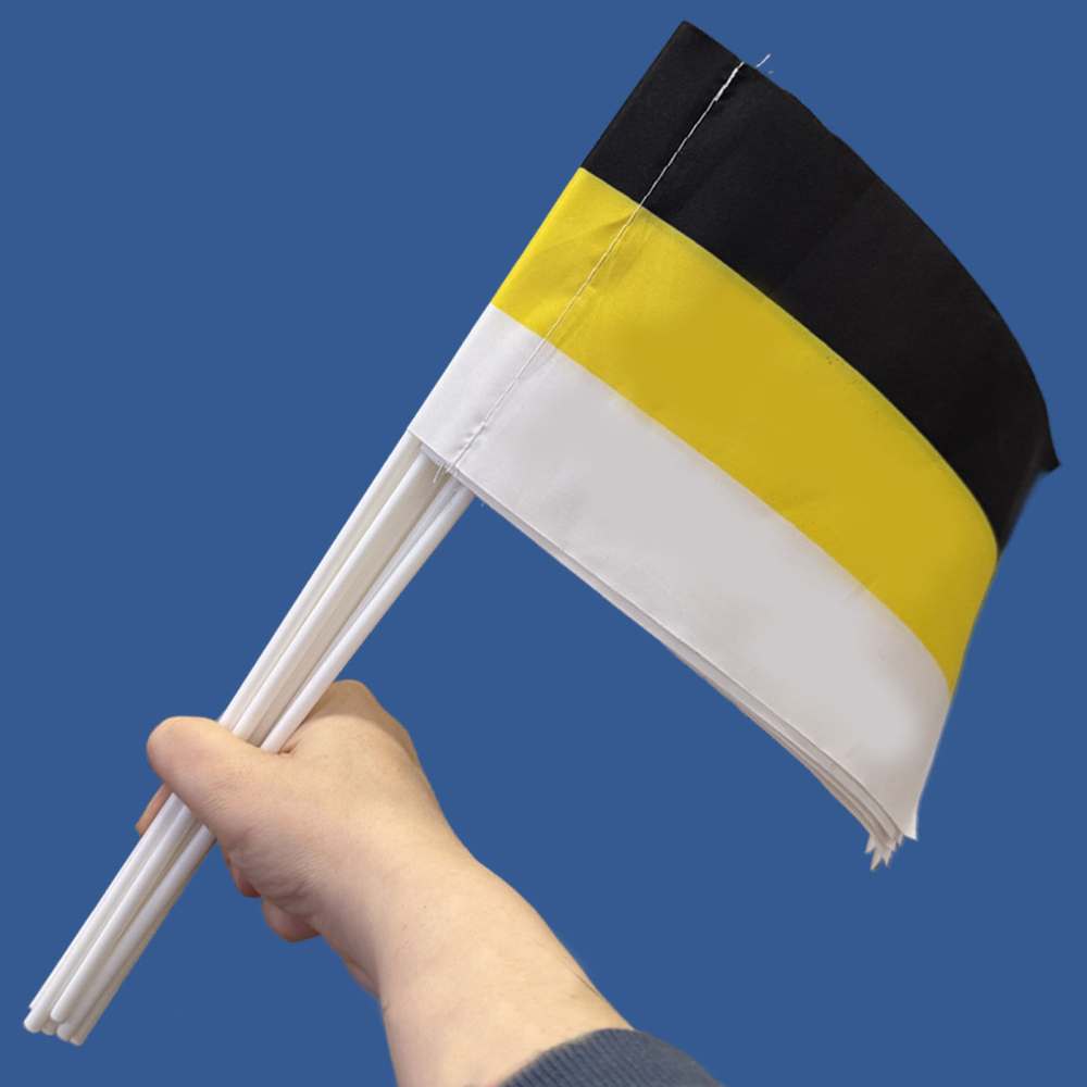 Имперский флажок на палочке 15х23 см.