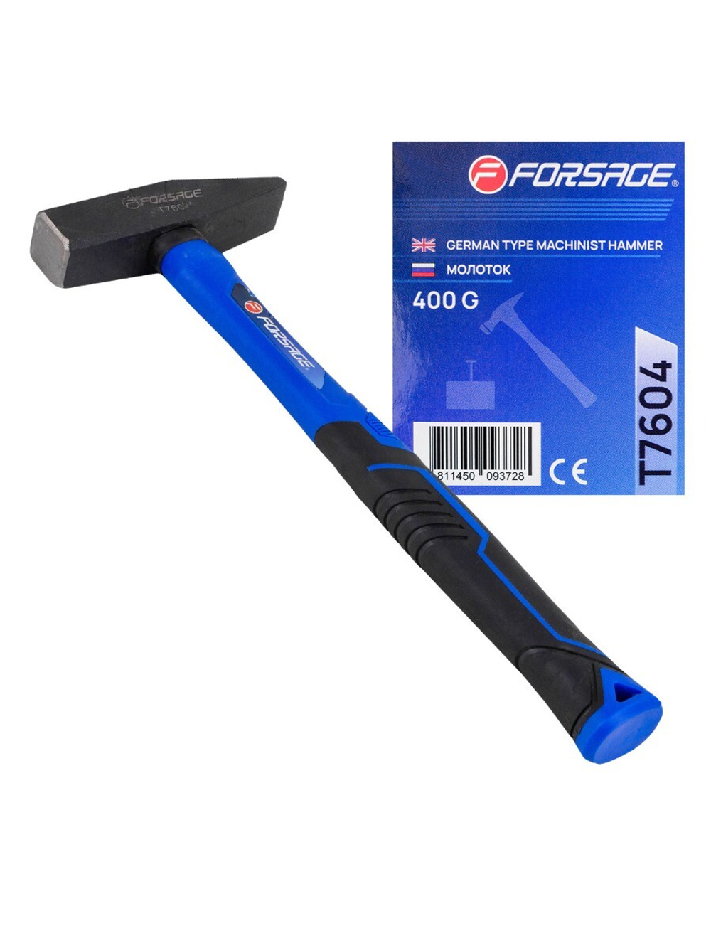 Молоток слесарный 400г. Forsage F-T7604