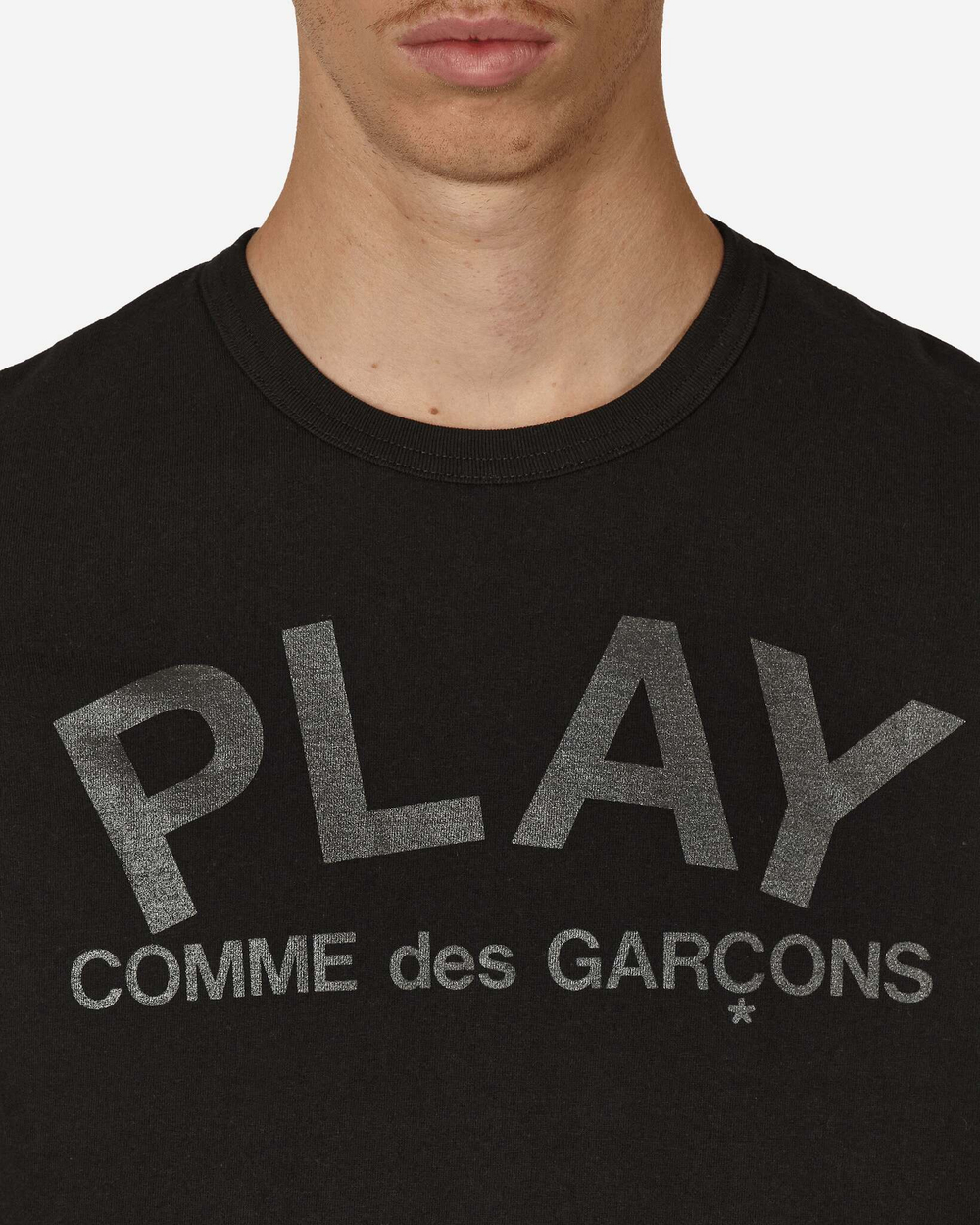 Comme Des Garçons Play Футболка С Логотипом Черная