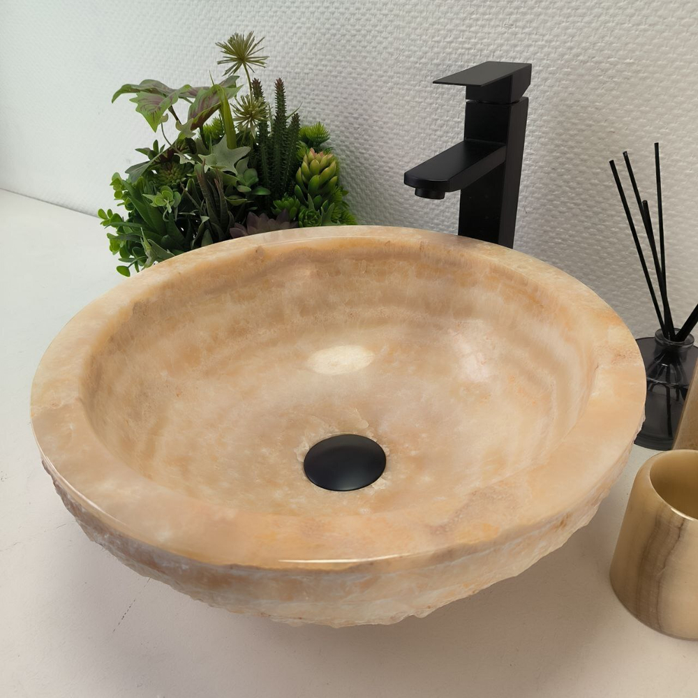 Раковина из оникса Bowl Yellow Marmo BO-62983 40*40*15