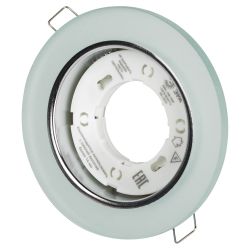 Встраиваемый светильник со светодиодной подсветкой ЭРА DK LD51 FR GX53 белый матовый