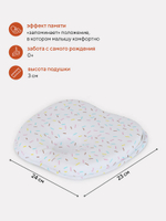 17 Подушка анатомическая "memory foam" (кровать/коляска) 17/5 рисунок