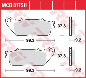 Колодки тормозные дисковые TRW MCB817SH