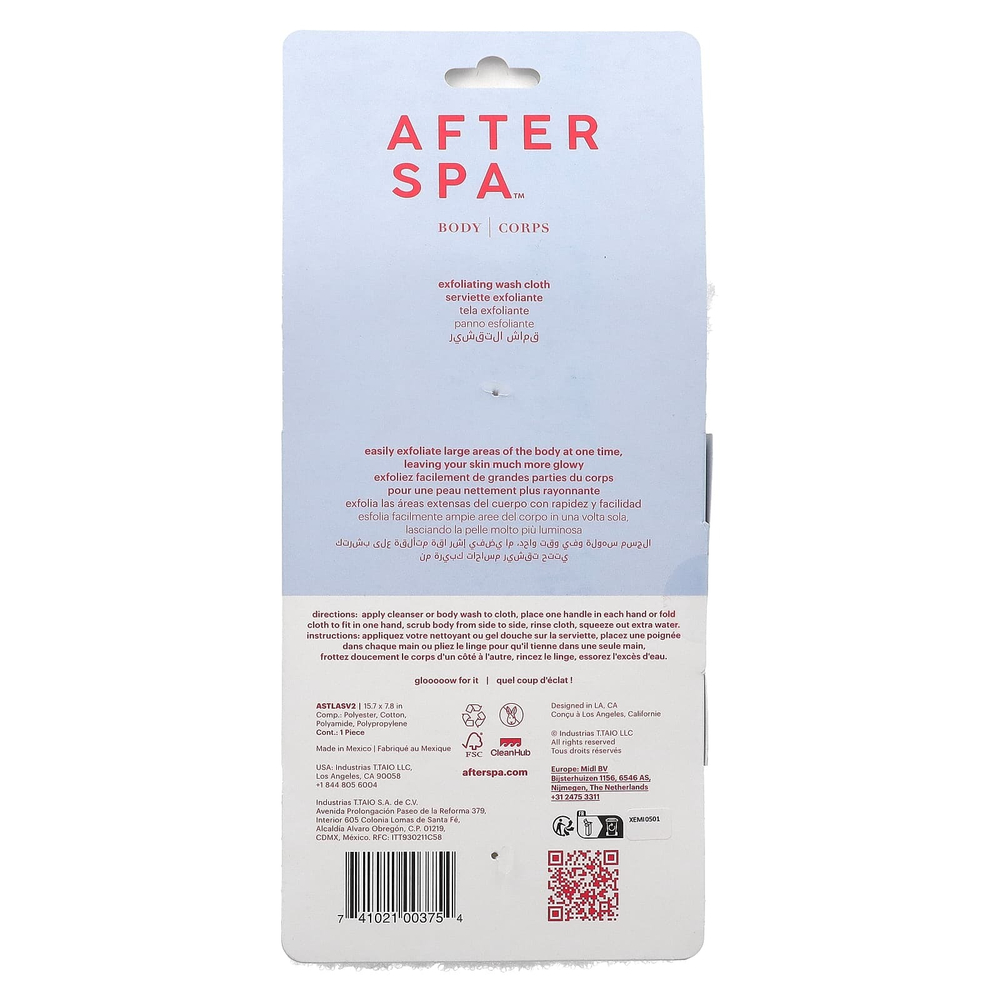 AfterSpa, отшелушивающая салфетка, 1 шт.