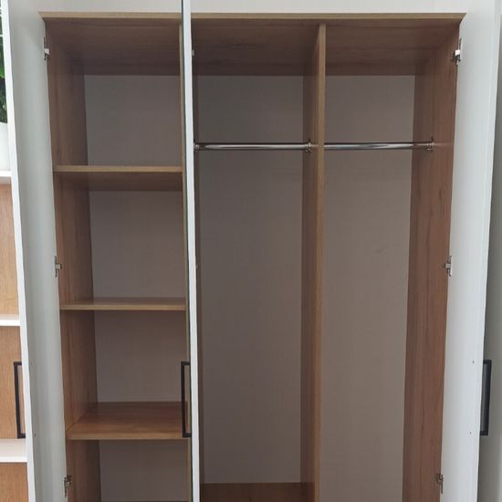 Евро bts ШК-06 Шкаф трехстворчатый крафт / белый