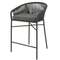 Полубарный стул Yanet черный
