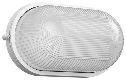 Светильник НПП 1201 100Вт E27 IP54 бел. овал IEK LNPP0-1201-1-100-K01