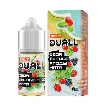 Жидкость DUALL Salt 2% HARD 30 ml - Хвоя Лесные ягоды Мята