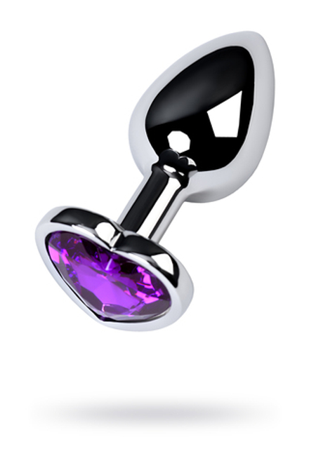 Анальный страз TOYFA металл, аметист, 7 см, Ø 2,7 см, 50 г