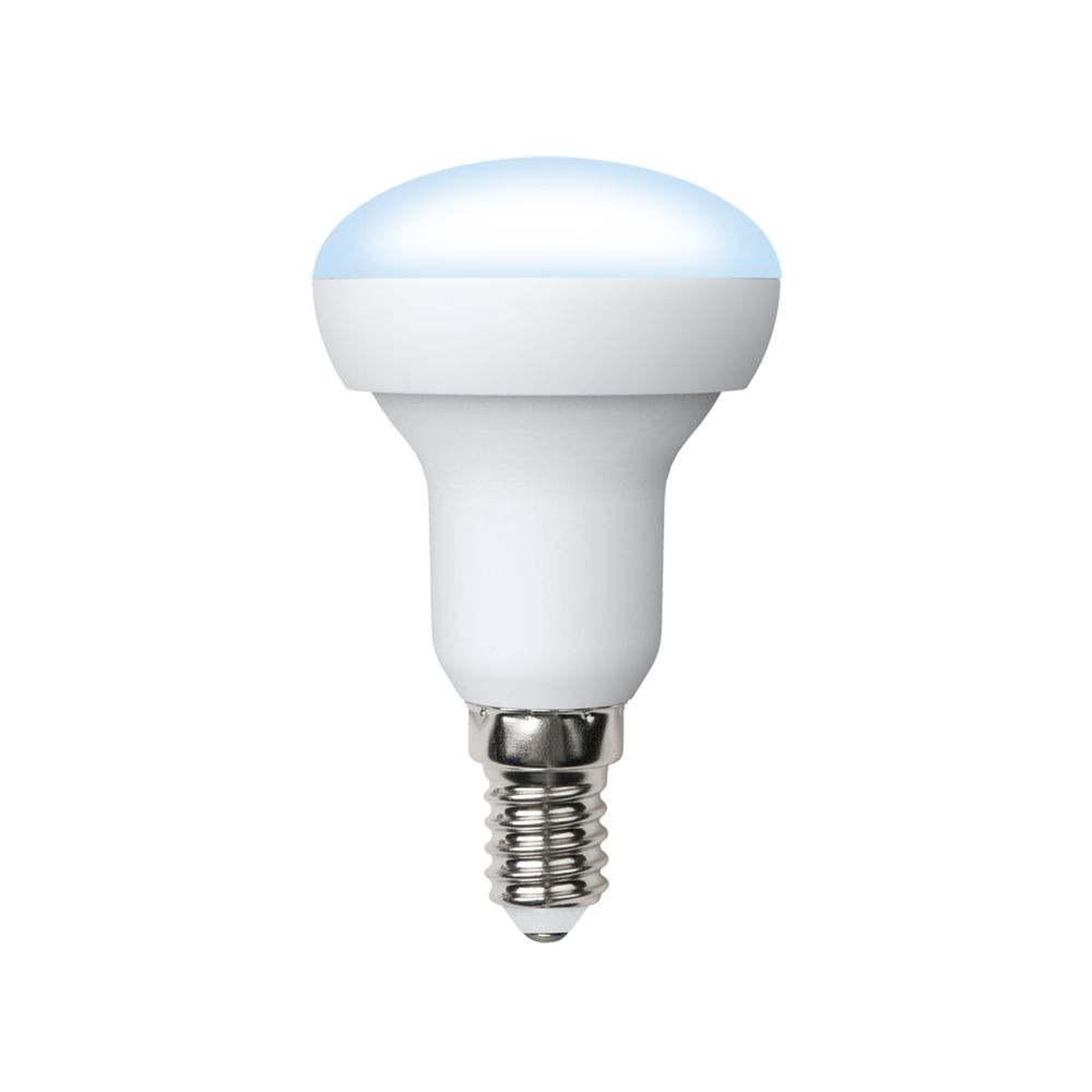 LED-R50-7W-6500K-E14-FR-NR Лампа светодиодная. Форма Рефлектор. матовая. Серия Norma. Дневной белый свет 6500K. Картон. ТМ Volpe