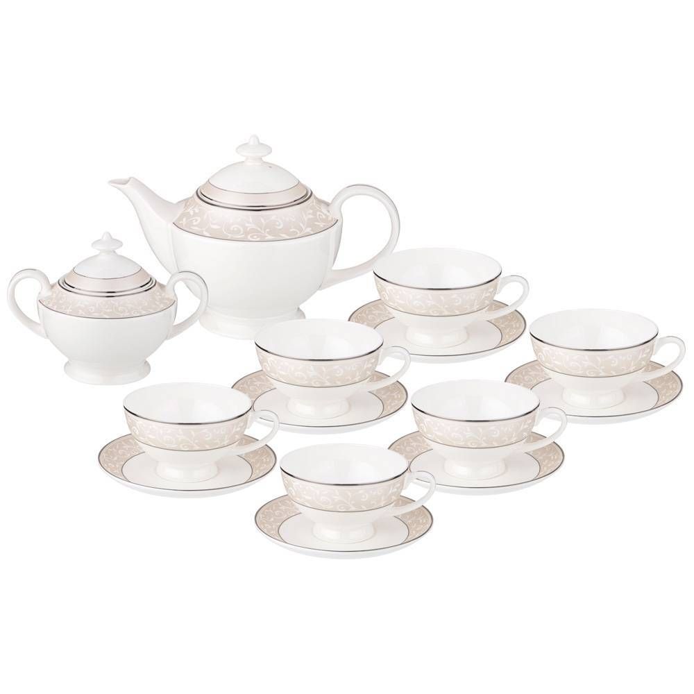 ЧАЙНЫЙ СЕРВИЗ LEFARD "5 O'CLOCK" НА 6 ПЕР. 14 ПР. 1200/300/250 МЛ (КОР=2НАБ.)