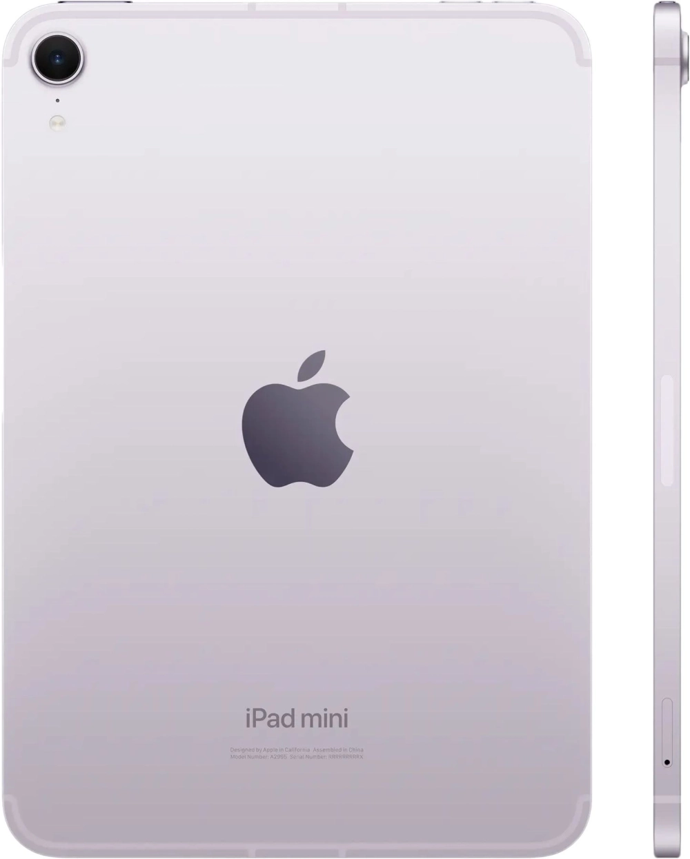 Планшет Apple iPad mini 2024 A2995 A17 Pro 6С RAM8Gb ROM128Gb 8.3" IPS 2266x1488 5G eSIM iOS фиолетовый 12Mpix 12Mpix BT WiFi 9hr