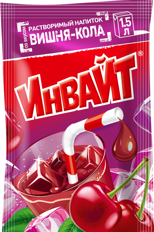 Растворимый напиток Invite вишня-кола 12гр 24шт*6бл