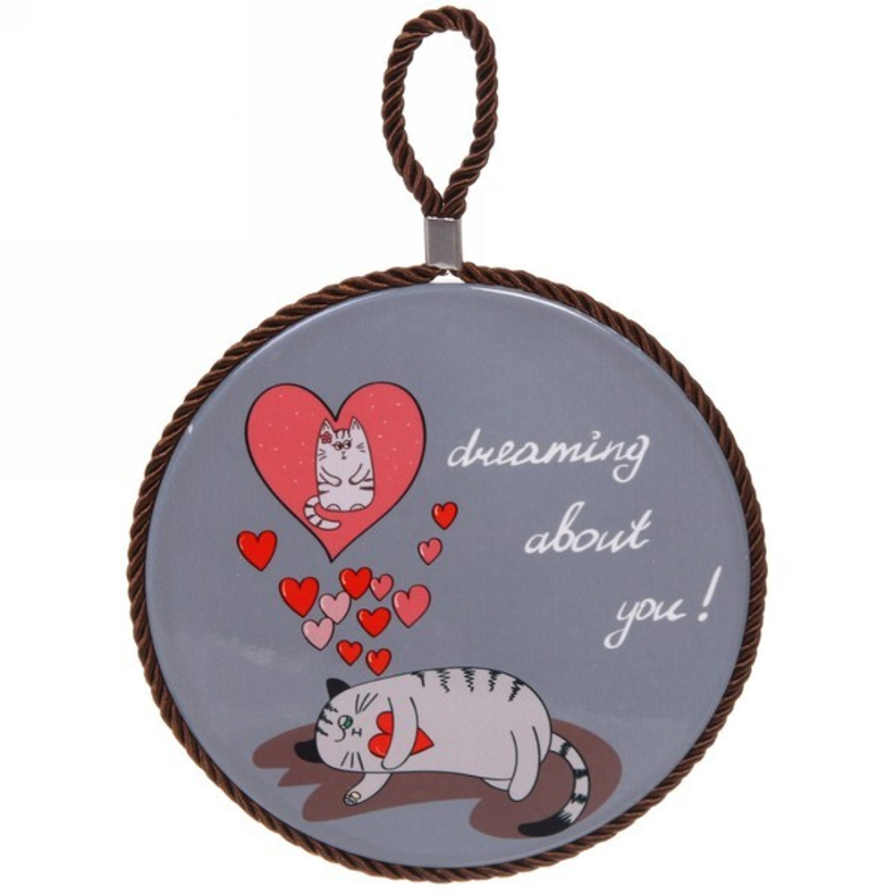 Подставка керамическая 16 см «LOVE» влюбленный котик