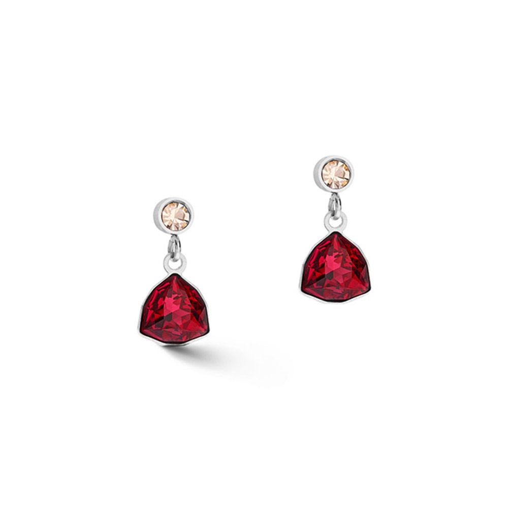 Серьги Coeur de Lion Triangle Red 5032/21-0300