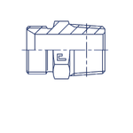 Штуцер FC BSP 3/8" BSPT 1/2"