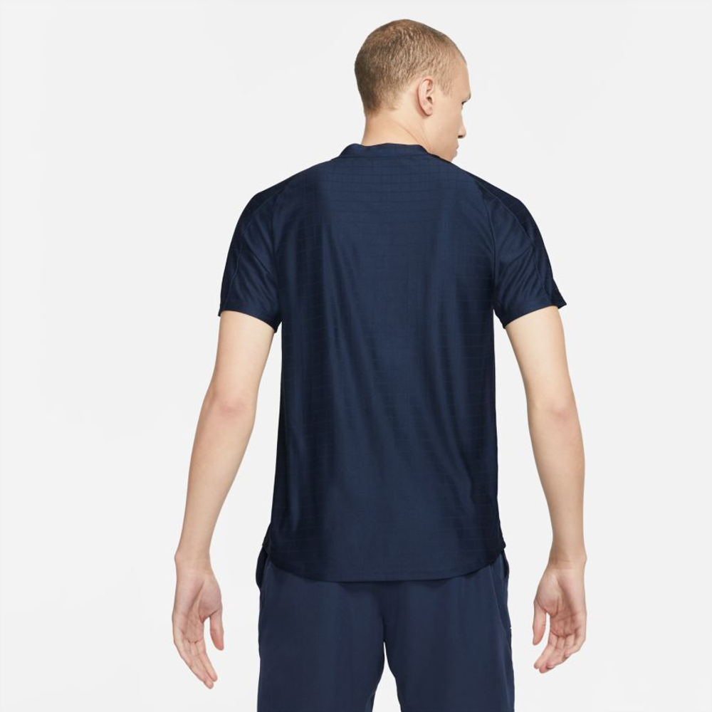 Мужское теннисное поло Nike Court Dri-Fit Advantage Polo - obsidian/obsidian/white