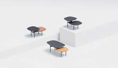 Журнальный столик Step S, черный ясень