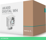 Кулер для процессора DeepCool AK400 Digital White (R-AK400-WHADMN-G)