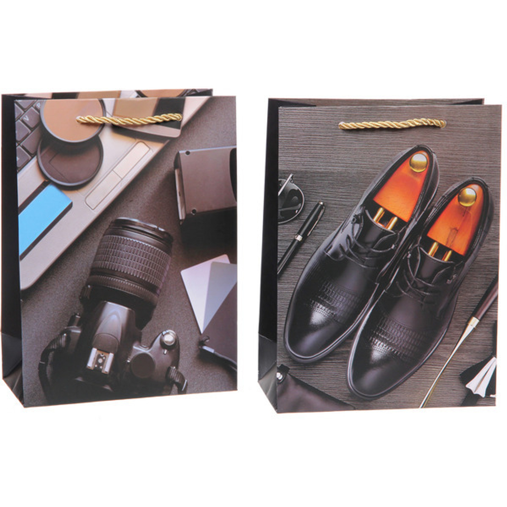 Пакет подарочный «Джентельмен» 18*24*8,5 см, микс