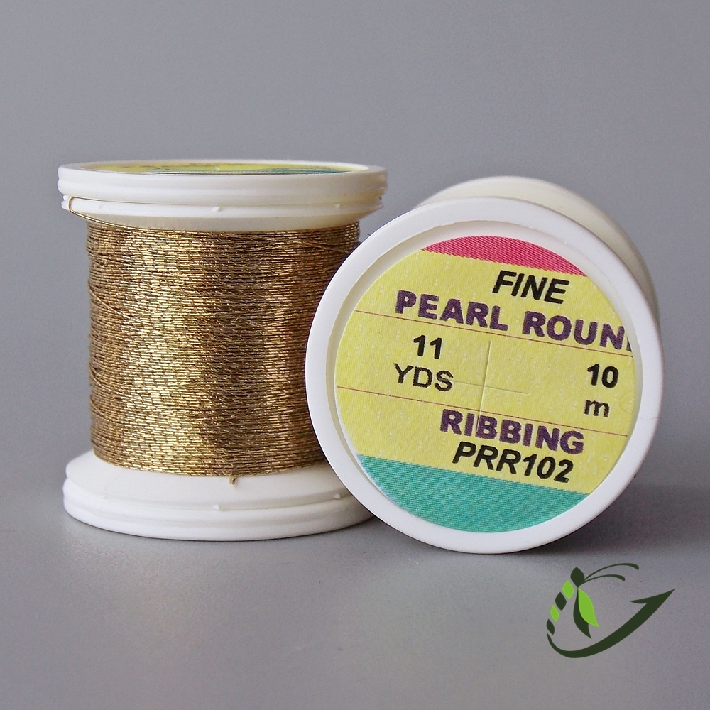 HENDS Люрекс Pearl Round Ribbing Tinsel 11 Yds