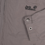 Ветровка Jack Wolfskin в винтажном стиле и сероватом оттенке бежевого, S свободный