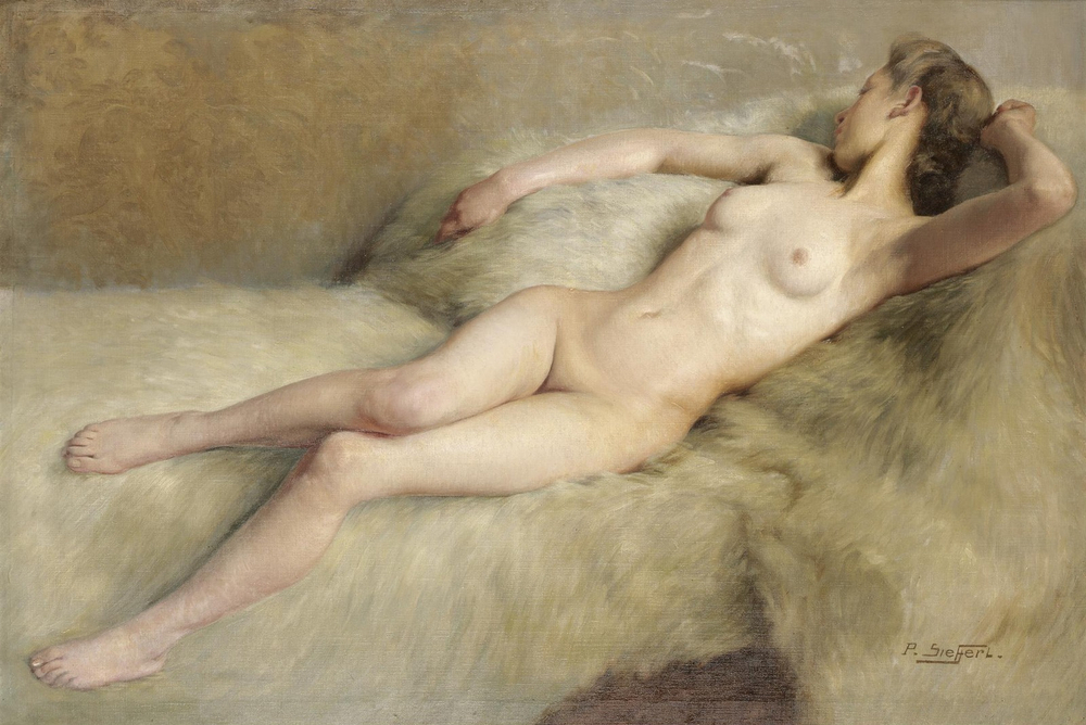 Поль Зиффер. №399. Модель (The Artist's Model). 65 х 96. Холст, масло. Частное собрание.