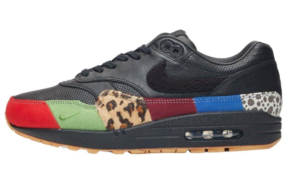 Nike Air Max 1 "Master" low-cut running shoes for men and women in the same style black