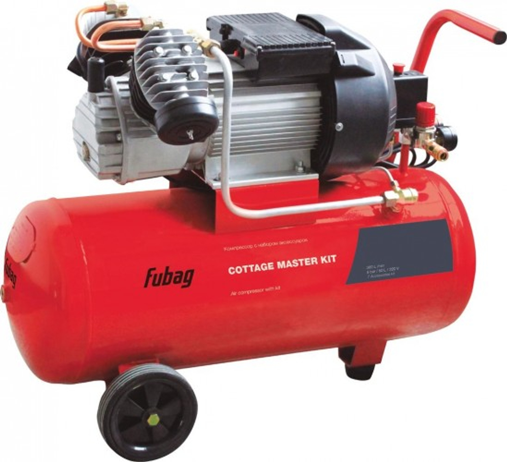 Компрессор поршневой FUBAG COTTAGE MASTER KIT + набор из 8 предметов 45681861