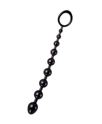 Черная анальная цепочка A-toys - 28,3 см.