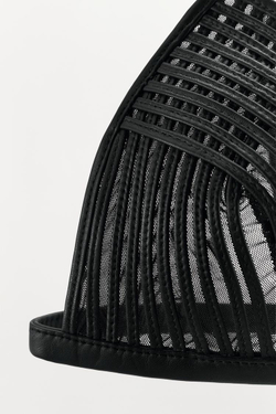 ZARA БРАЛЕТТ ИЗ 100% КОЖИ, ЧЕРНЫЙ