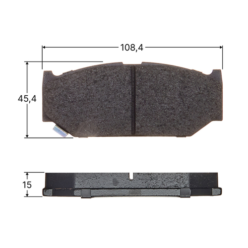 Колодки тормозные дисковые Avantech передние (противоскрипная пластина в компл.) AV1086