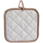 Прихватка в наборе с варежкой «Снежинка» цвет золотой, 17,5*17,5 см и 27*17 см