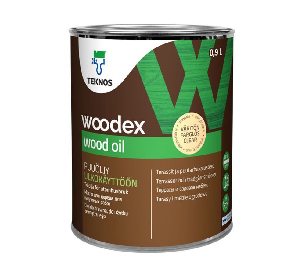 TEKNOS WOODEX WOOD OIL / масло для наружных деревянных поверхностей.