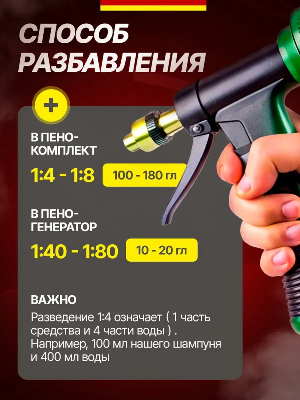 Автошампунь для бесконтактной мойки 10 литров концентрат